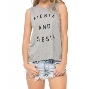 NEW SOUTH PARADE fiesta and siesta whitney muscle tee in heather